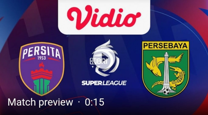 Ilustrasi jadwal pertandingan Persita Tangerang melawan Persebaya Surabaya.