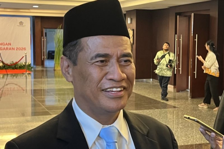 Menteri Pertanian Andi Amran Sulaiman ketika ditemui di sela-sela Konferensi Pers RAPBN dan Nota Keuangan Tahun Anggaran 2026 di Direktorat Jenderal Pajak, Jakarta, Jumat, 15 Agustus 2025. ANTARA/Putu Indah Savitri