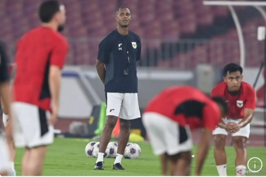 Timnas Indonesia sedang berlatih. (Antara)