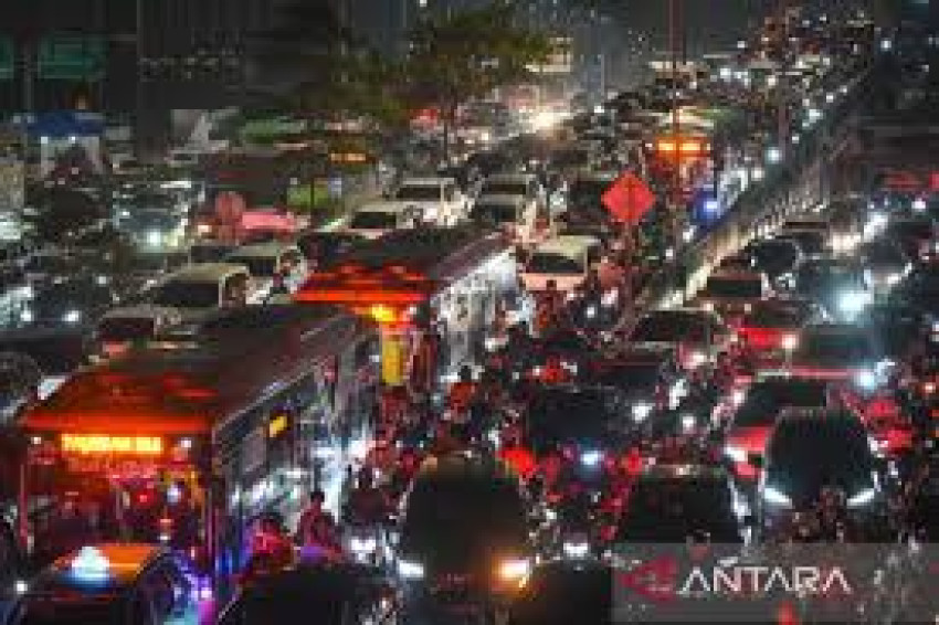 Kemacetan di Jalan TB Simatupang, Jakarta Selatan. (Antara)