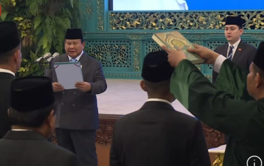 Suasana pelantikan Didit Herdiawan Ashaf. (Antara)