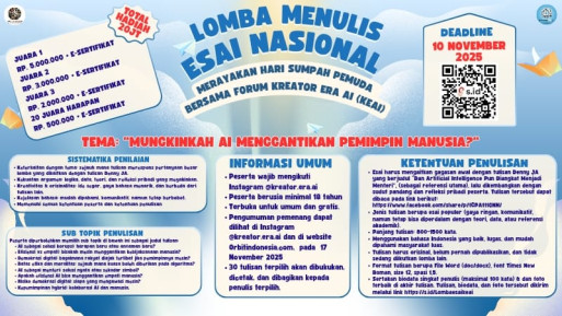 LOMBA MENULIS ESAI NASIONAL 2025 - FORUM KREATOR ERA AI (KEAI)