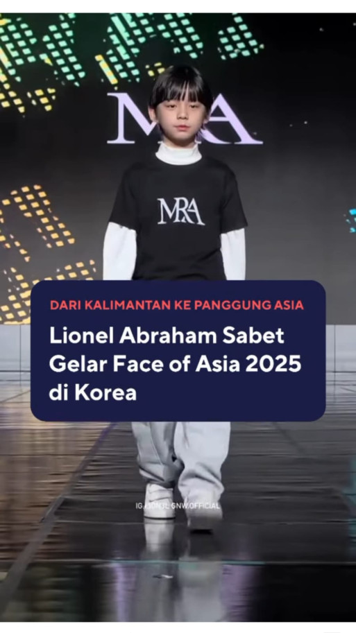 Dari Kalimantan Ke Panggung Asia Lionel Abraham Sabet Gelar Face Of Asia 2025