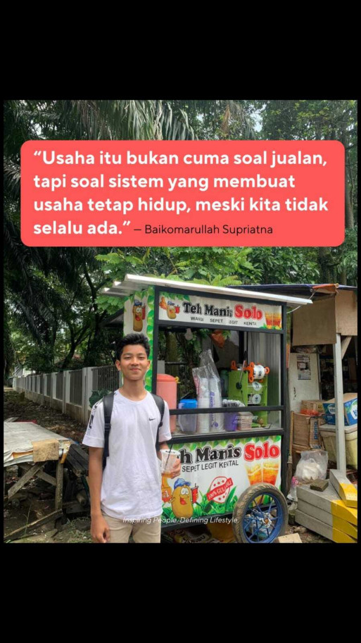 Arul, Student Entrepreneur: Menata Usaha Es Teh Manis Solo Sejak Bangku Sekolah ‎