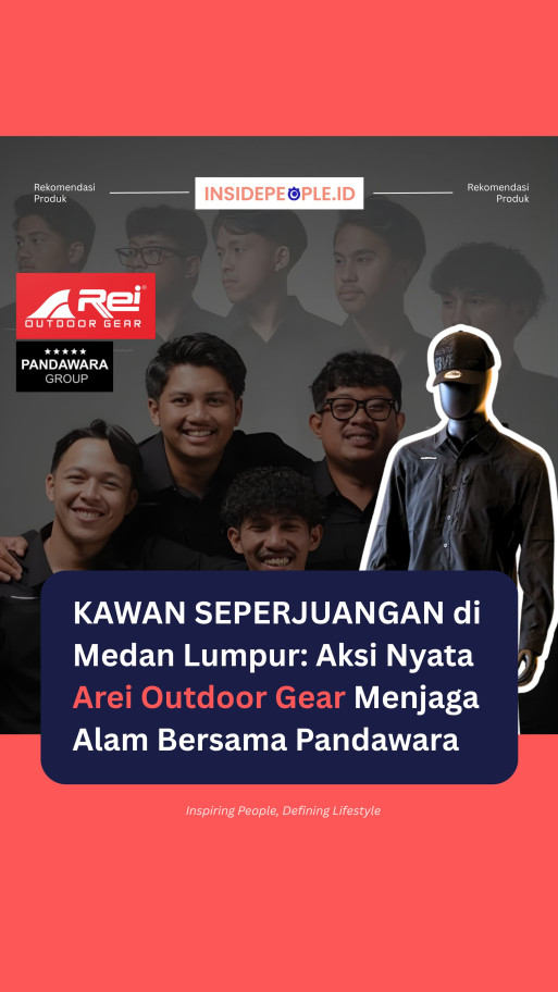 Kawan Seperjuangan di Medan Lumpur: Aksi Nyata Arei Outdoor Gear Menjaga Alam Bersama Pandawara